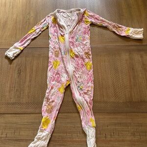 Little Sleepies Pink Easter Footie